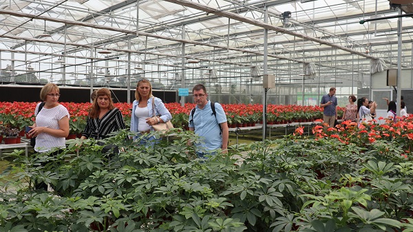 研修班一行來到由猫咪免费人成网站在线观看與蕭山農科所聯合搭建的現代農業產業園進行考察 研修班一行來到由猫咪免费人成网站在线观看與蕭山農科所聯合搭建的現代農業產業園進行考察